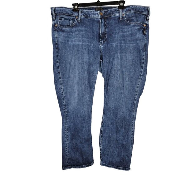 Silver Jean Suki Capri Women's Dark Wash Jeans in a Size 24x23.5 - Picture 10 of 11